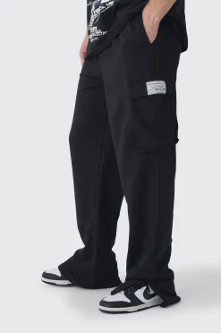 boohooMAN Tall Woven Tab Split Hem Relaxed Cargo Joggers | UK| Trousers|Joggers