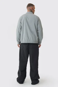 boohooMAN Tall Zip Up Lightweight Funnel Neck Jacket | UK| Coats & Jackets