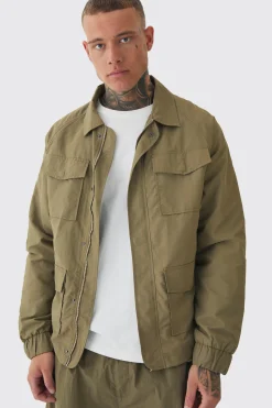 boohooMAN Tall Zip Up Lightweight Field Jacket | UK| Coats & Jackets