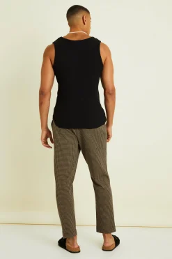 boohooMAN Tapered Crop Pintuck Elasticated Waist Smart Jogger | UK| Suits & Tailoring|Trousers