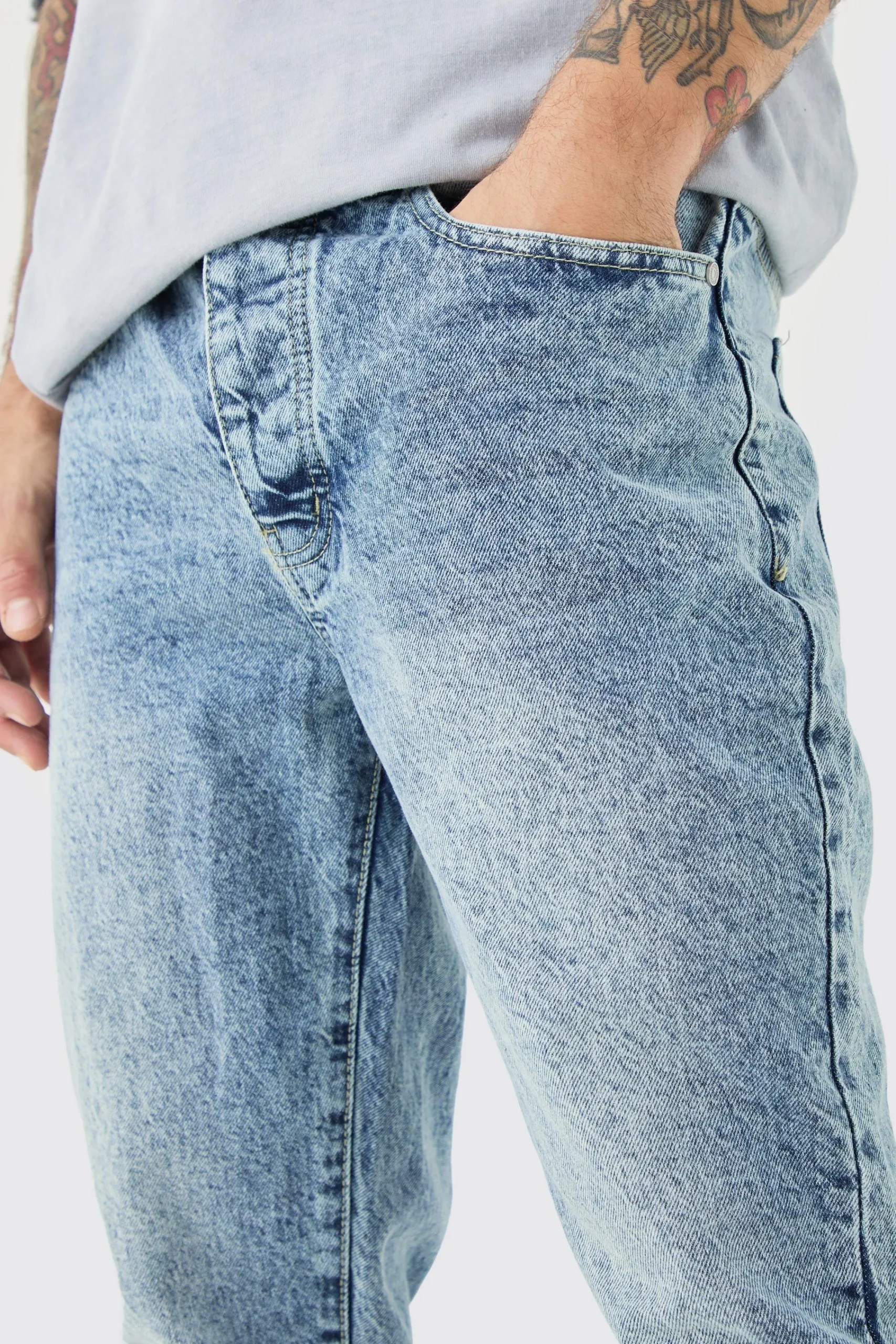 boohooMAN Tapered Fit Rigid Jeans | UK| Trousers|Jeans