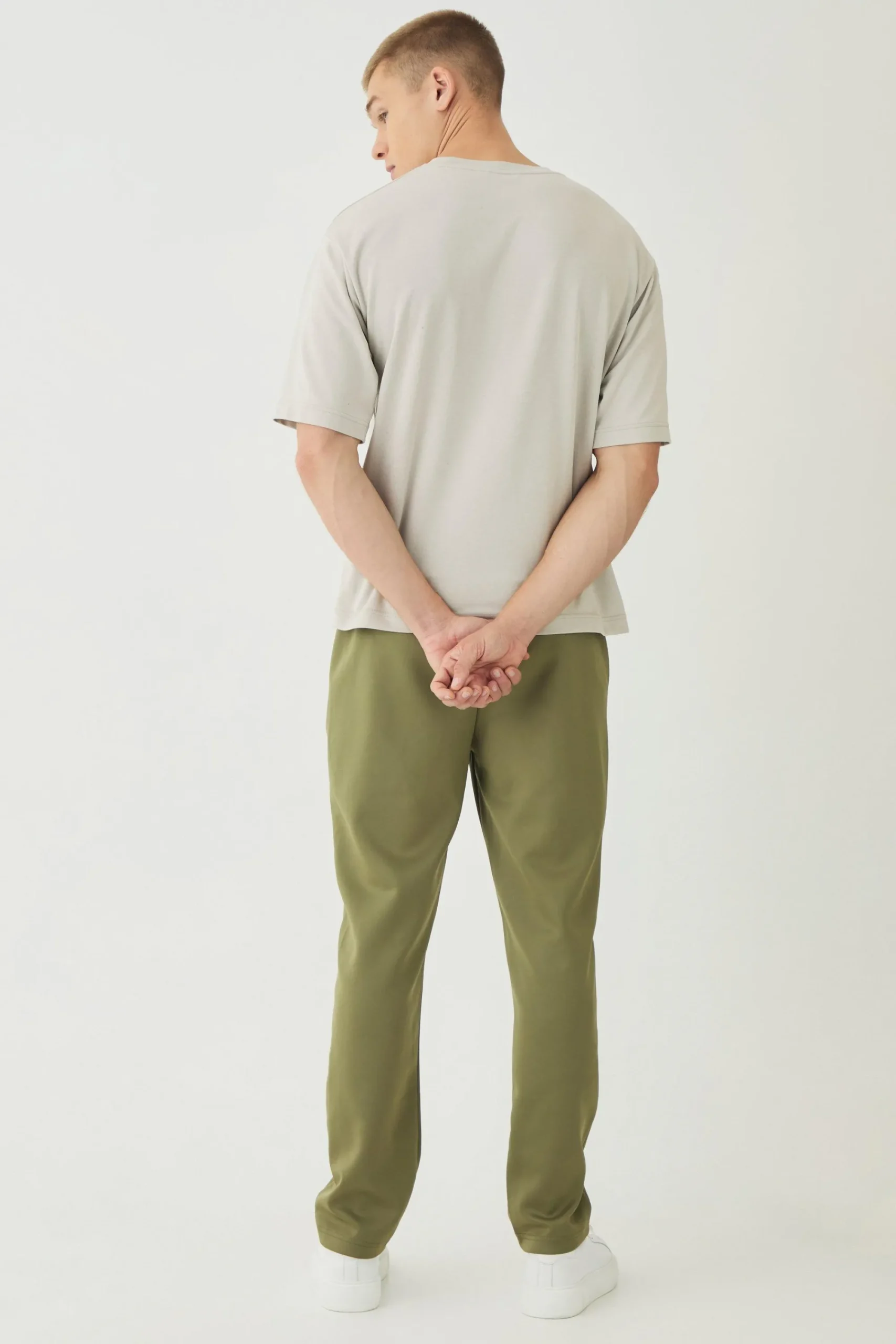 boohooMAN Tapered Pintuck Scuba Trouser | UK| Trousers|Sets & Co-Ords