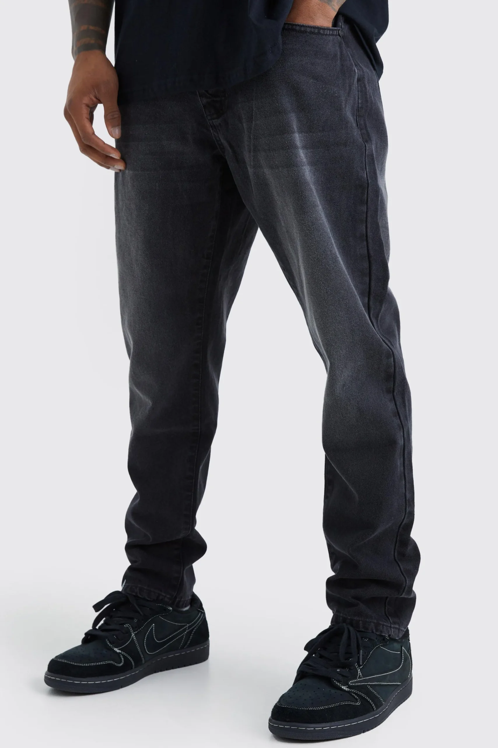 boohooMAN Tapered Rigid Jean | UK| Trousers|Jeans