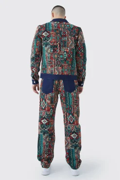 boohooMAN Tapestry Denim Jacket And Jeans Set | UK| Sets & Co-Ords
