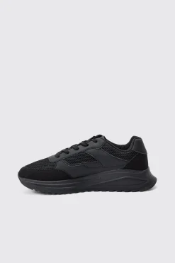 boohooMAN Tech Mesh Runner Trainer | UK| Trainers & Hi-Tops