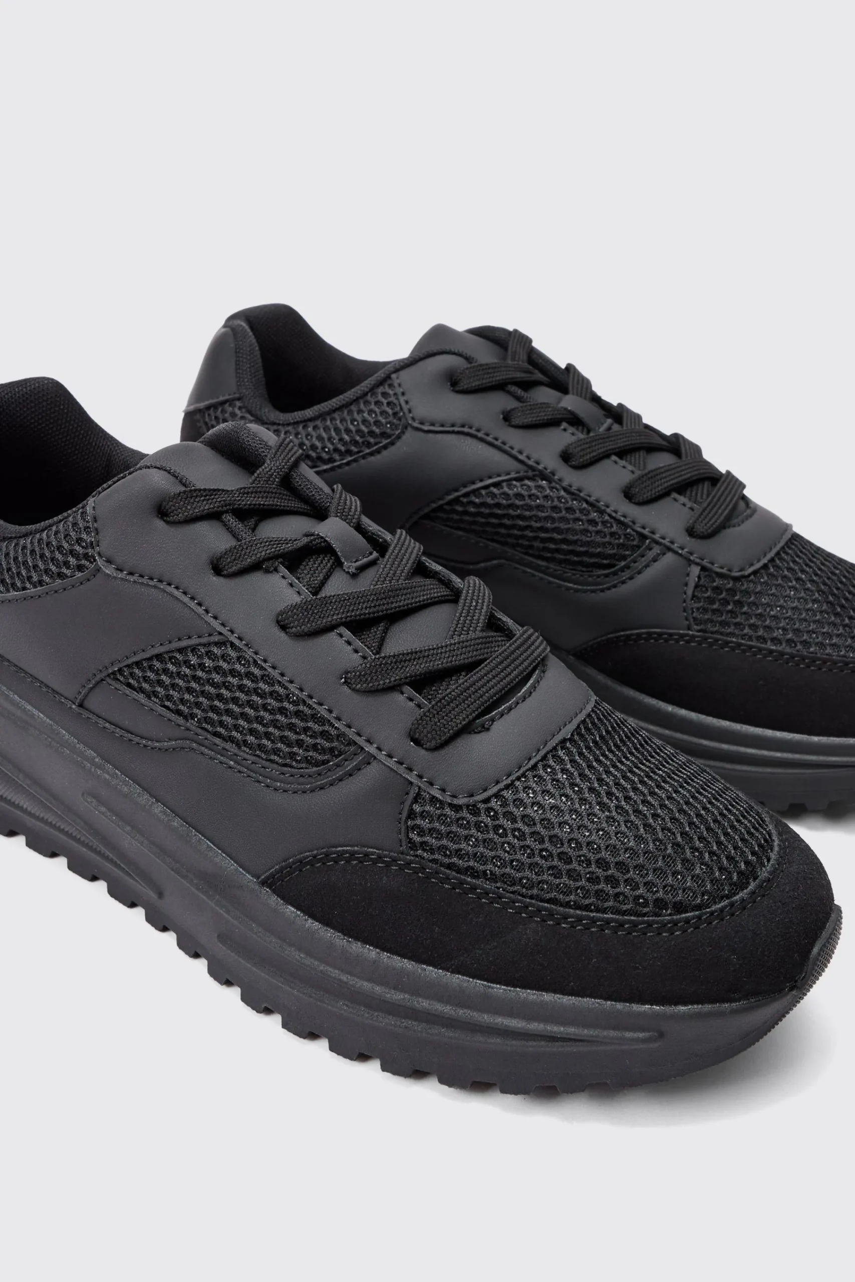 boohooMAN Tech Mesh Runner Trainer | UK| Trainers & Hi-Tops
