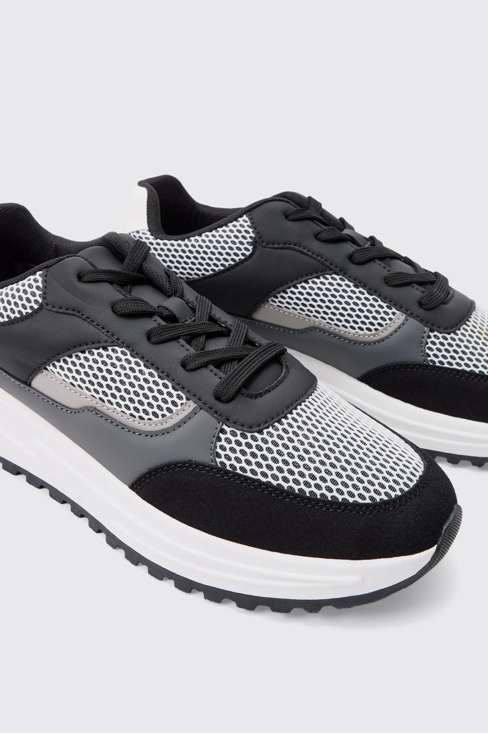 boohooMAN Tech Mesh Runner Trainer | UK| Trainers & Hi-Tops