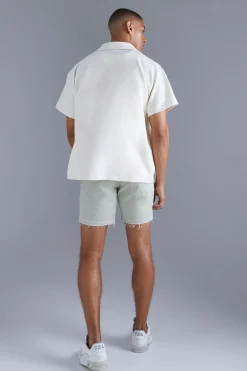 boohooMAN Technical Stretch Boxy Shirt | UK| Shirts