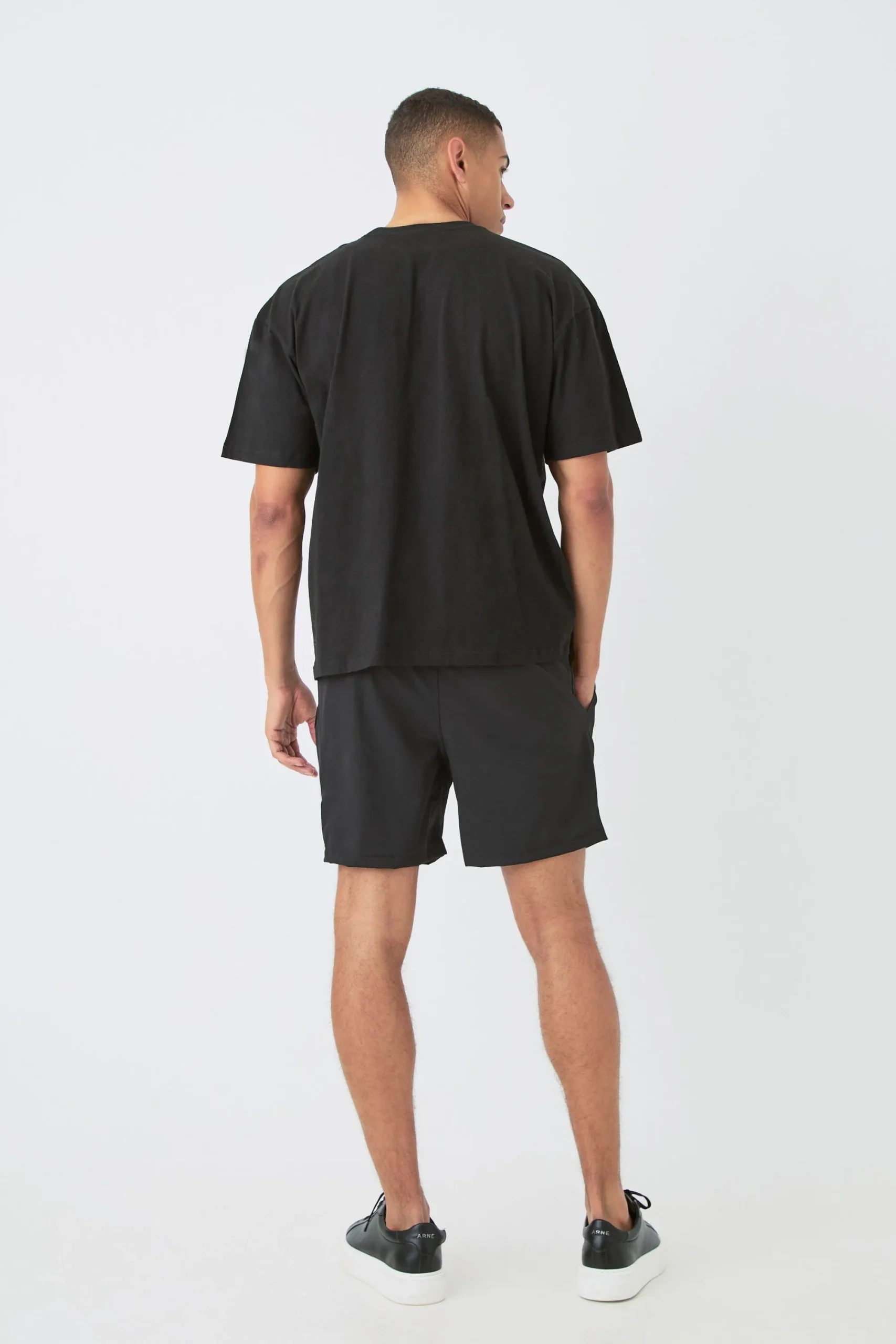 boohooMAN Technical Stretch Concealed Placket Smart Set | UK| Sets & Co-Ords