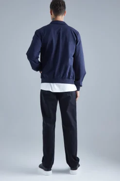 boohooMAN Technical Stretch Harrington With Patch Pockets | UK| Coats & Jackets