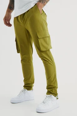 boohooMAN Technical Stretch Skinny Cargo Trouser | UK| Trousers