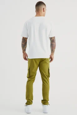 boohooMAN Technical Stretch Skinny Cargo Trouser | UK| Trousers