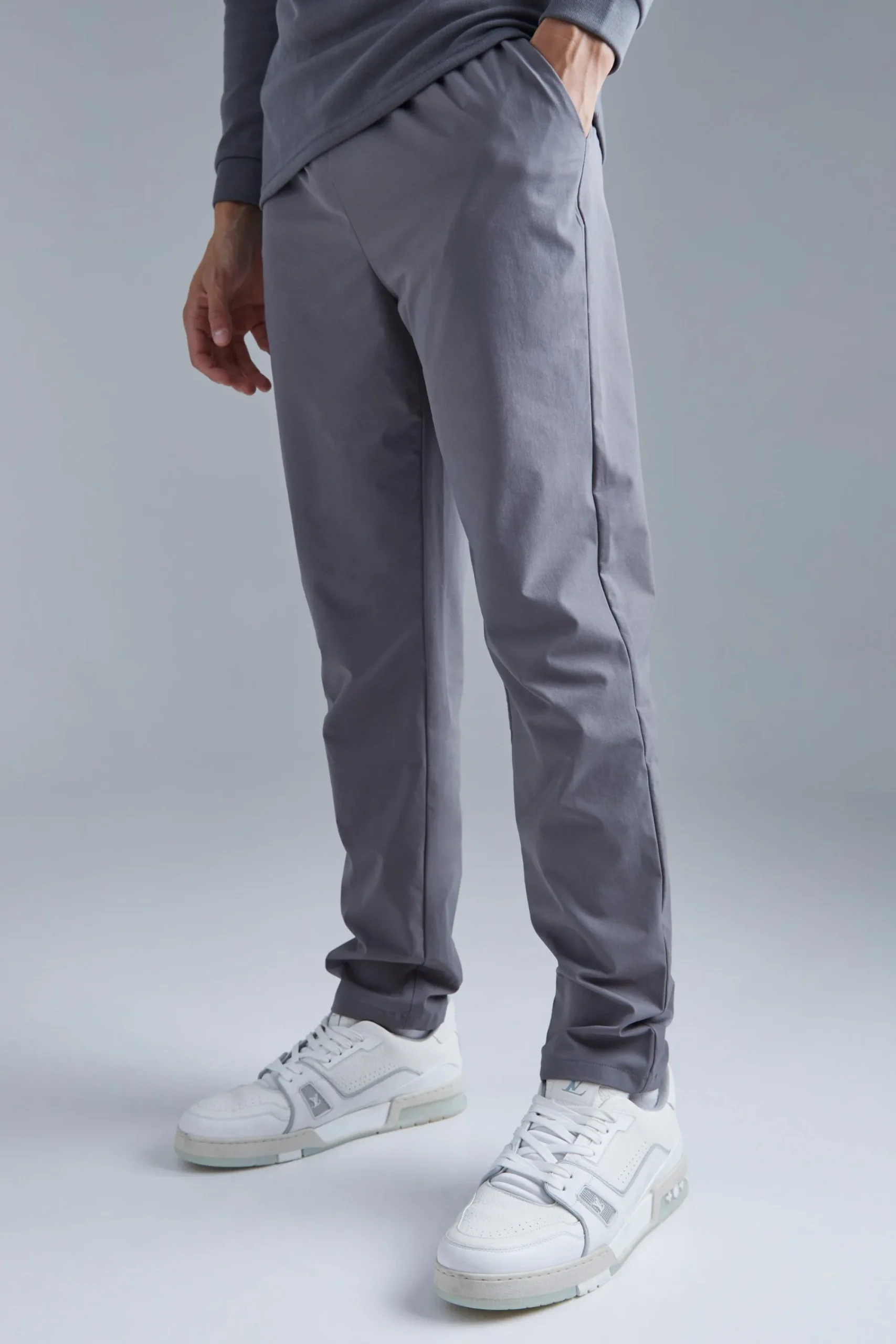 boohooMAN Technical Stretch Slim Trouser | UK| Trousers