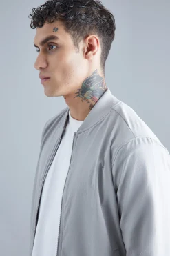 boohooMAN Technical Stretch Smart Bomber | UK| Coats & Jackets