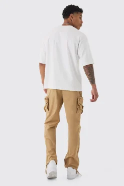 boohooMAN Technical Stretch Straight Fit Cargo Trousers | UK| Trousers
