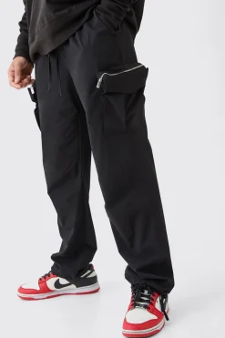 boohooMAN Technical Stretch Straight Fit Cargo Trousers | UK| Trousers|Cargos
