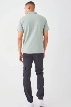 boohooMAN Technical Stretch Tailored Straight Fit Cargo Trousers | UK| Suits & Tailoring|Trousers