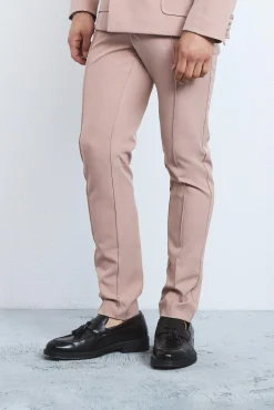 boohooMAN Textured Adjustable Waist Skinny Suit Trousers | UK| Suits & Tailoring