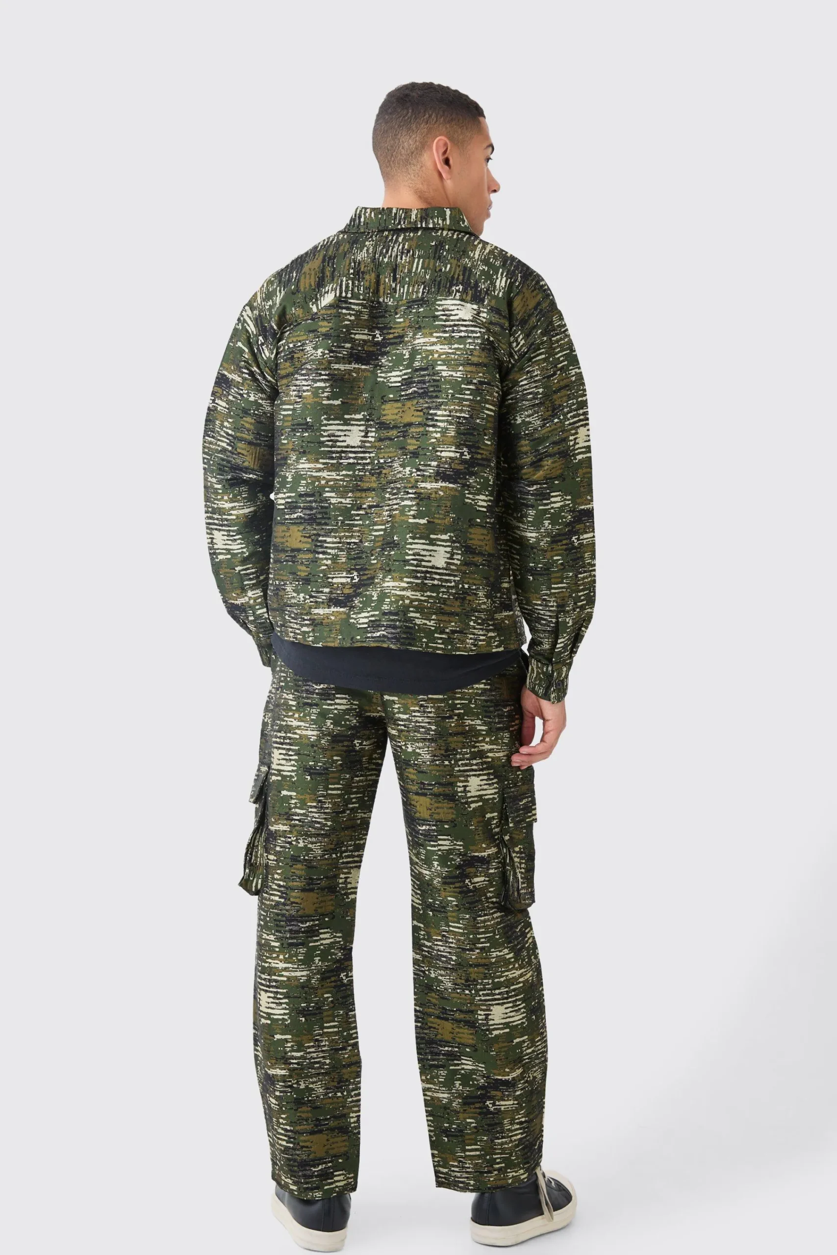 boohooMAN Textured Patch Pocket Set | UK| Sets & Co-Ords