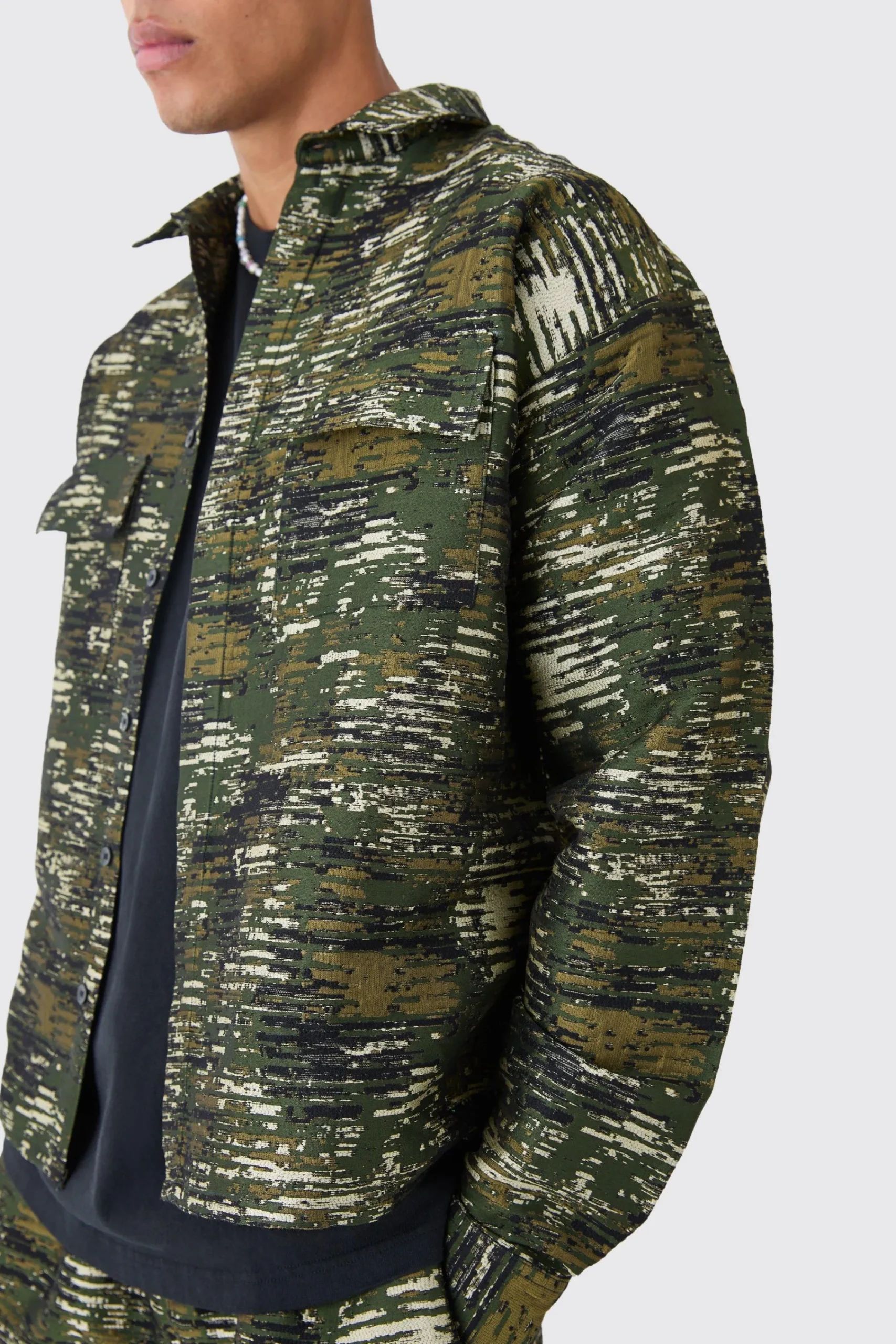 boohooMAN Textured Patch Pocket Set | UK| Sets & Co-Ords