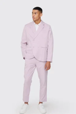 boohooMAN Textured Double Breasted Suit Jacket | UK| Suits & Tailoring