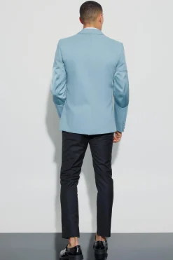 boohooMAN Textured Elbow Patch Slim Fit Blazer & Waistcoat | UK| Sets & Co-Ords