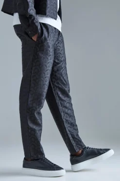 boohooMAN Textured Geo Tapered Trouser | UK| Sets & Co-Ords