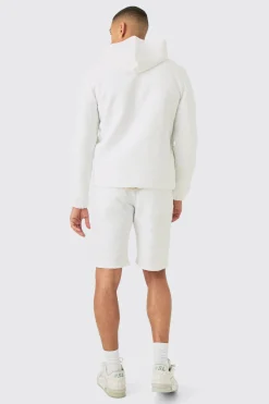 boohooMAN Textured Jacquard Smart Hooded Jacket | UK| Suits & Tailoring