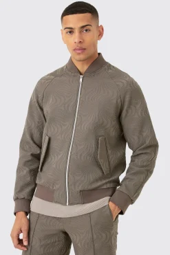 boohooMAN Textured Regular Fit Tailored Bomber Jacket | UK| Suits & Tailoring