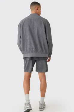 boohooMAN Textured Satin Elasticated Waist Shorts | UK| Shorts