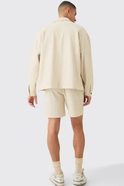 boohooMAN Textured Satin Regular Fit Zip Up Harrington Jacket | UK| Suits & Tailoring