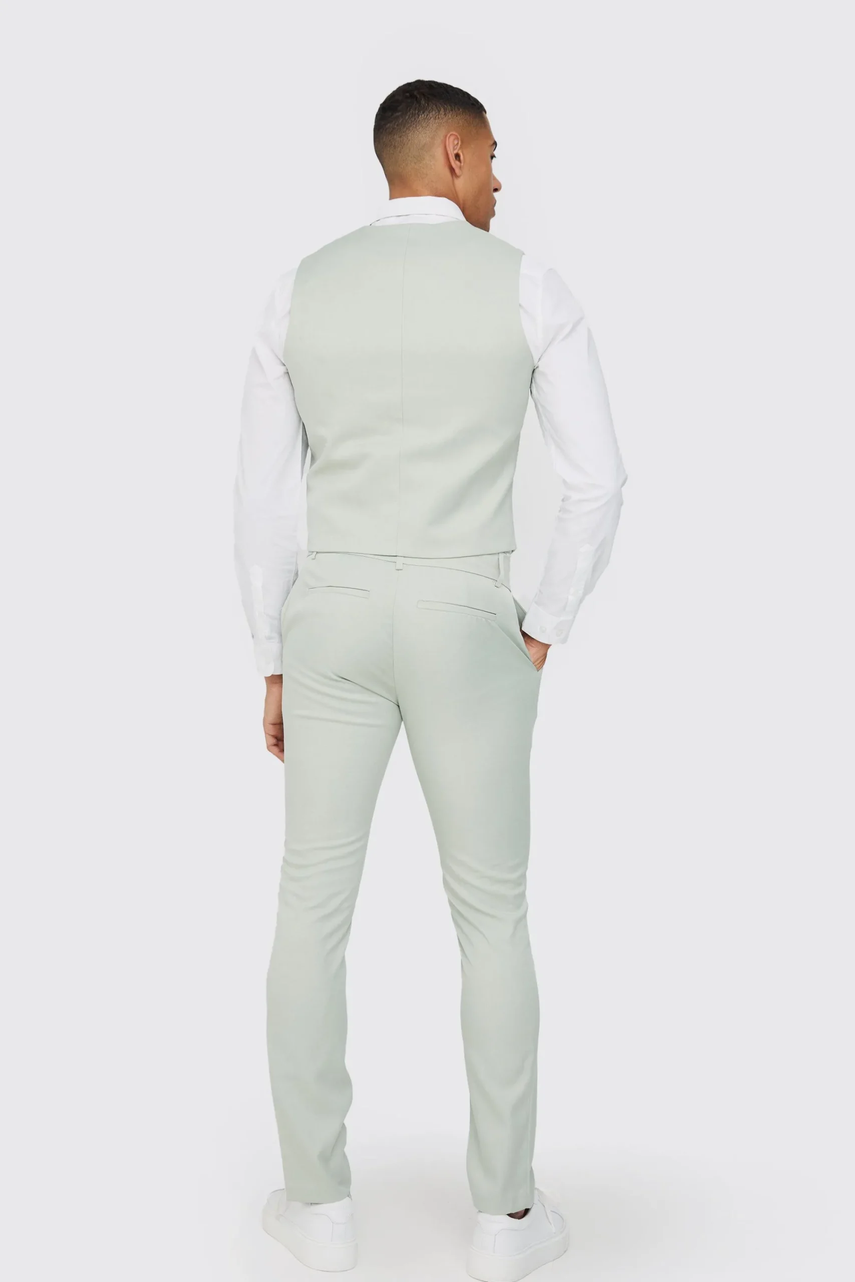 boohooMAN Textured Skinny Fit Suit Trousers | UK| Suits & Tailoring