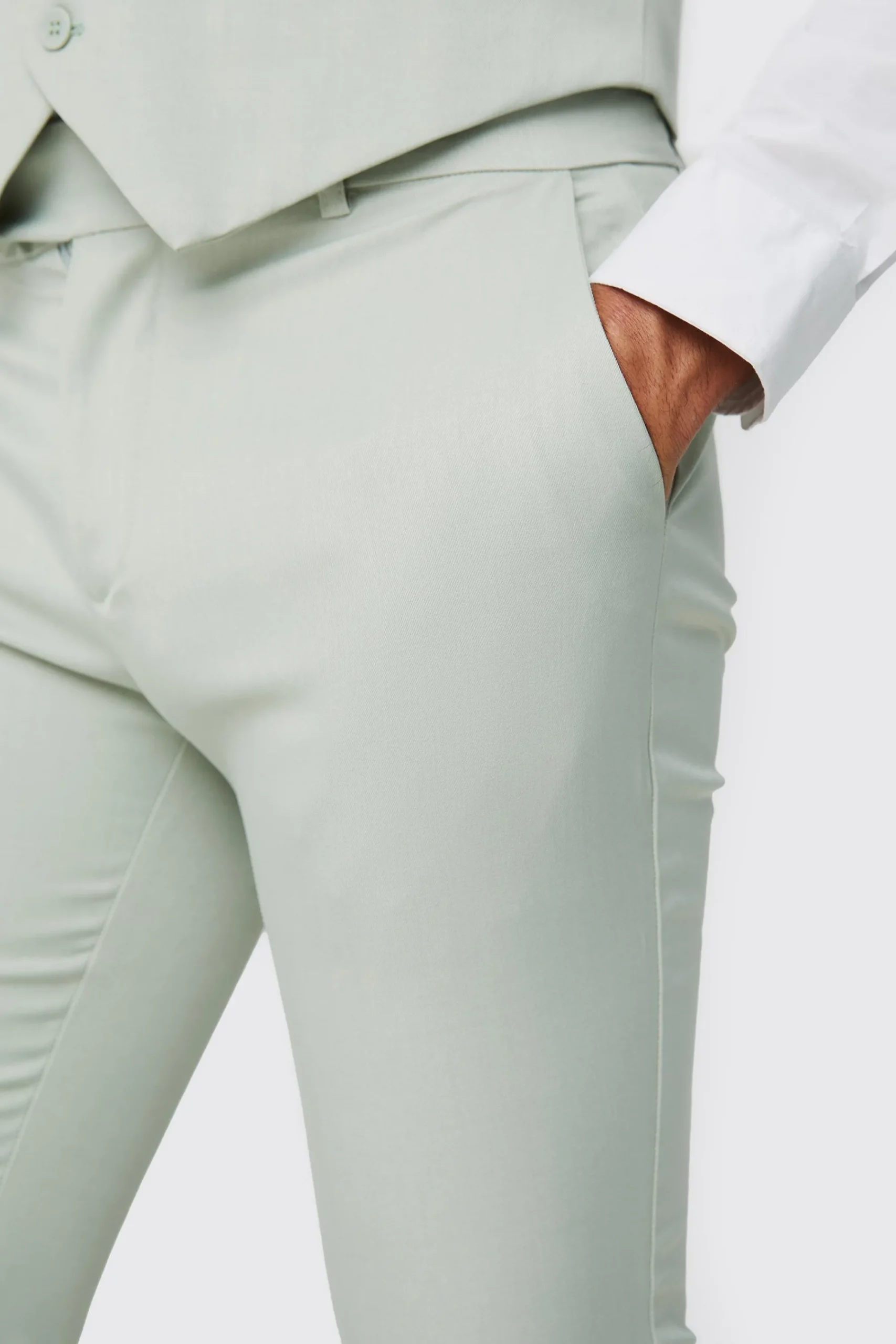 boohooMAN Textured Skinny Fit Suit Trousers | UK| Suits & Tailoring