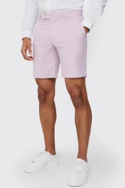 boohooMAN Textured Slim Fit Suit Shorts | UK| Suits & Tailoring|Shorts