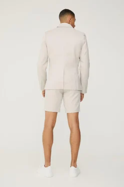 boohooMAN Textured Slim Fit Suit Shorts | UK| Suits & Tailoring|Shorts