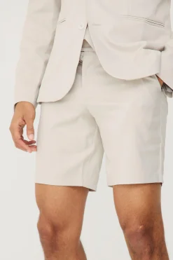 boohooMAN Textured Slim Fit Suit Shorts | UK| Suits & Tailoring|Shorts