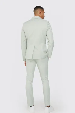 boohooMAN Textured Slim Single Breasted Suit Jacket | UK| Suits & Tailoring