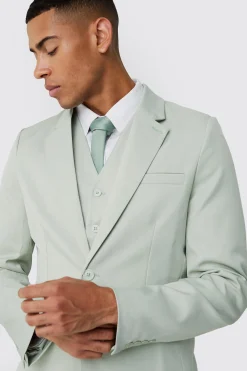 boohooMAN Textured Slim Single Breasted Suit Jacket | UK| Suits & Tailoring