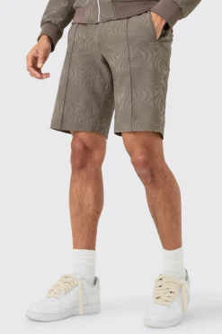 boohooMAN Textured Straight Fit Pintuck Tailored Shorts | UK| Suits & Tailoring
