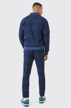 boohooMAN Textured Tailored Pintuck Tapered Trousers | UK| Suits & Tailoring