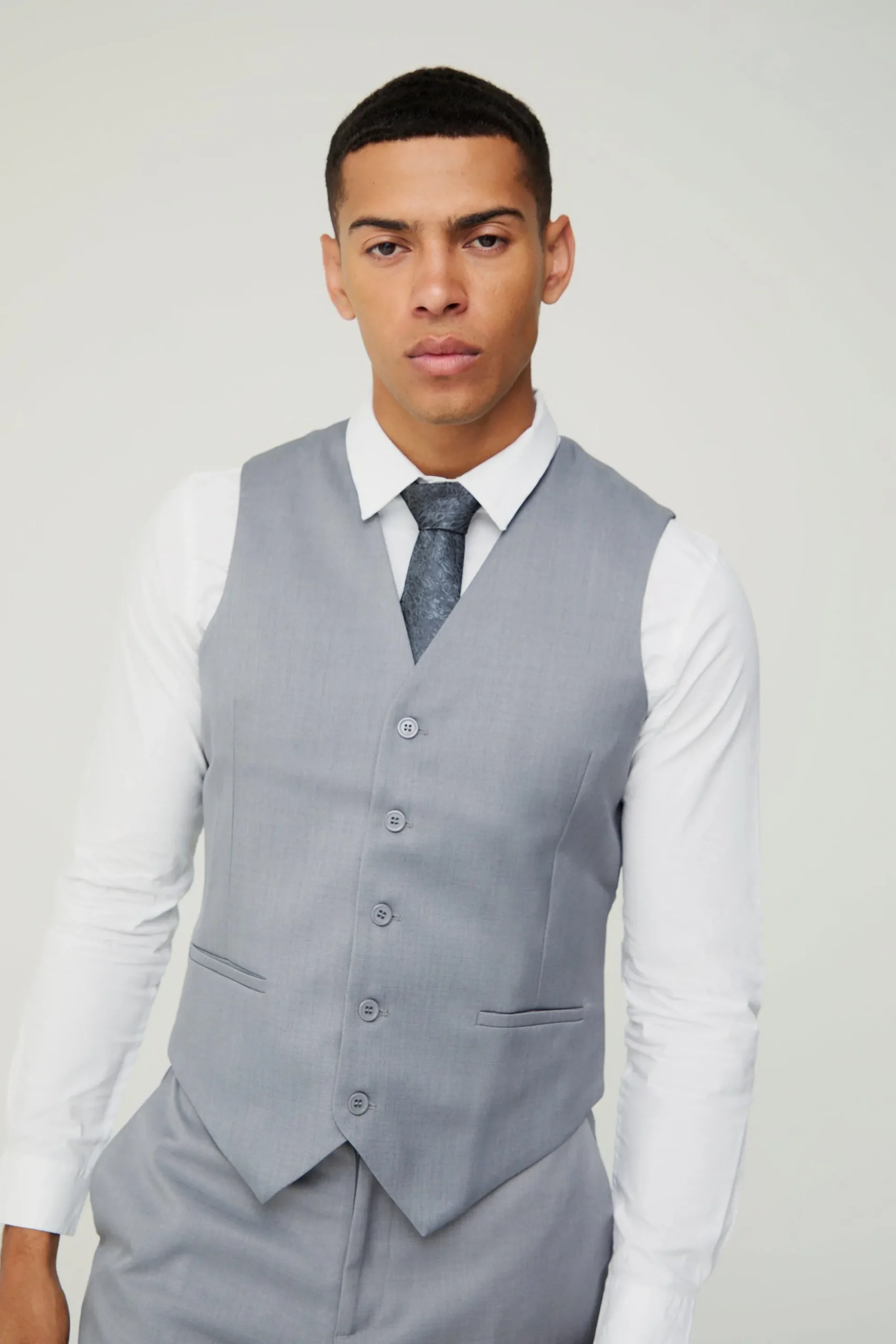 boohooMAN Textured Waistcoat | UK| Suits & Tailoring