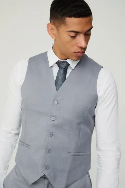 boohooMAN Textured Waistcoat | UK| Suits & Tailoring