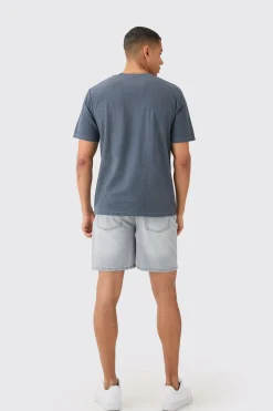 Textured Washed T-shirt | UK^boohooMAN Discount