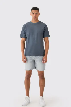 Textured Washed T-shirt | UK^boohooMAN Discount