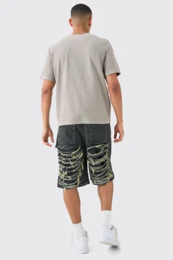 Textured Washed T-shirt | UK^boohooMAN Best