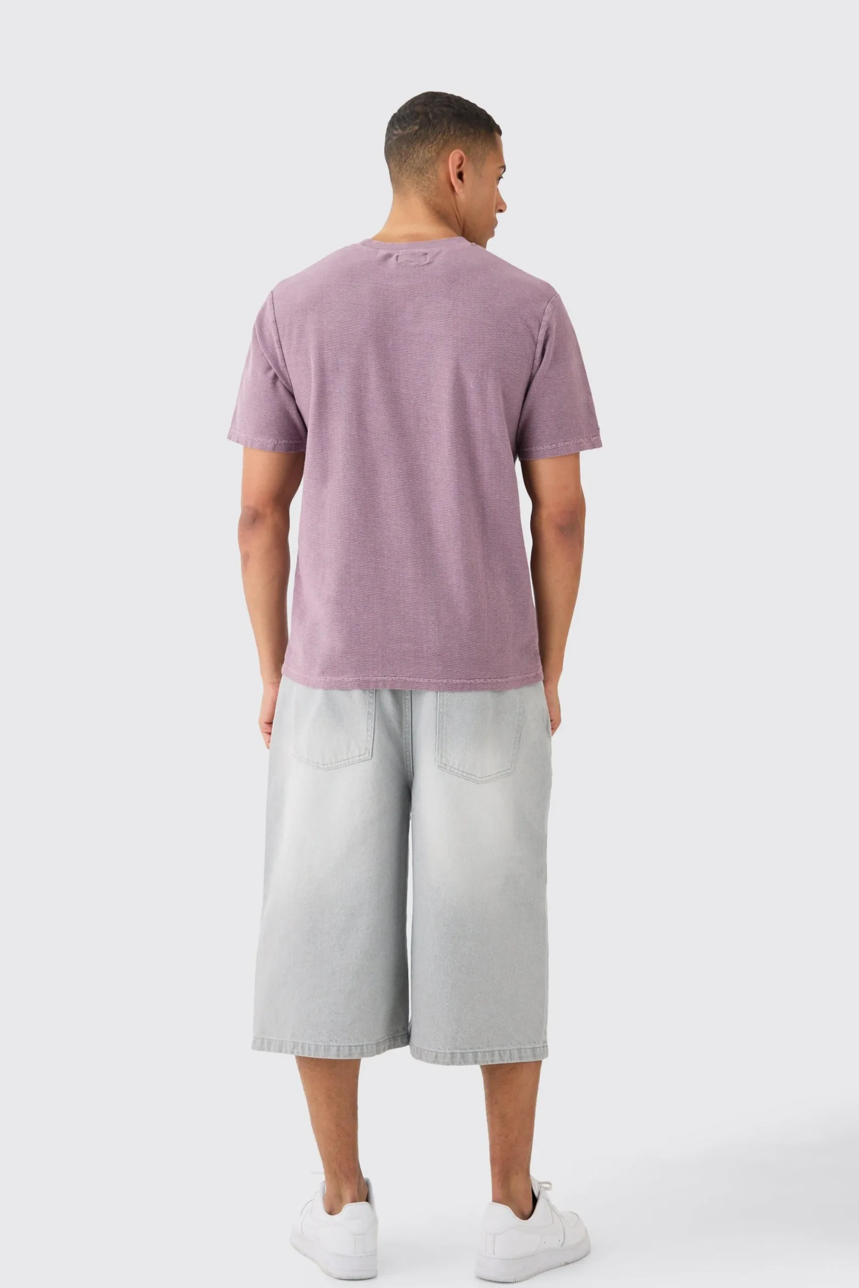 Textured Washed T-shirt | UK^boohooMAN Hot