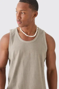 Textured Washed Vest | UK^boohooMAN Sale