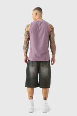 Textured Washed Vest | UK^boohooMAN Best