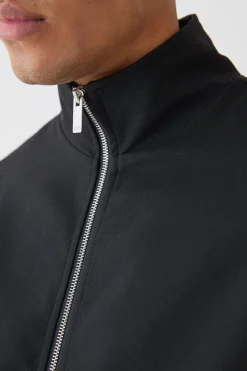 boohooMAN Textured Zip Up Smart Jacket | UK| Suits & Tailoring|Coats & Jackets