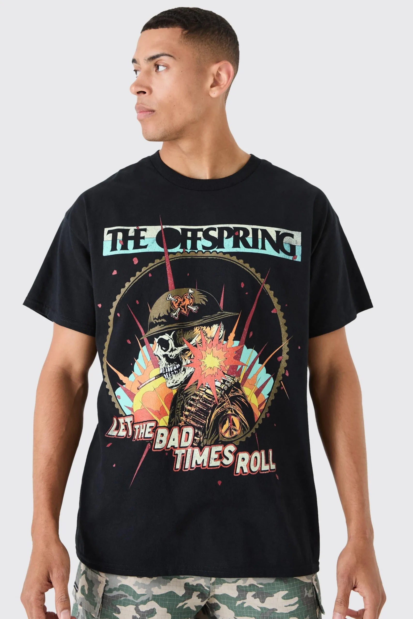 The Offspring Band License T-shirt | UK^boohooMAN Sale